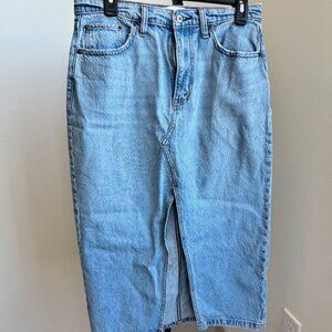 Denim Midi Skirt